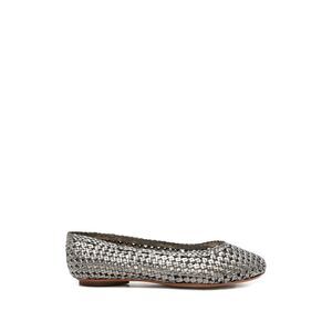 Dragon Diffusion Silver Ballet Flats Women